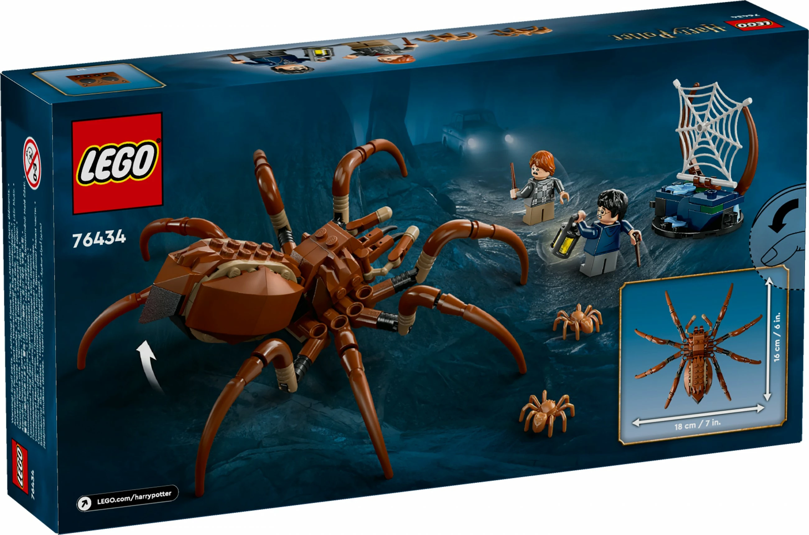 Set ndërtimi LEGO Harry Potter Aragog në Pyllin e Ndaluar, 195 pjesë, Multingjyrësh