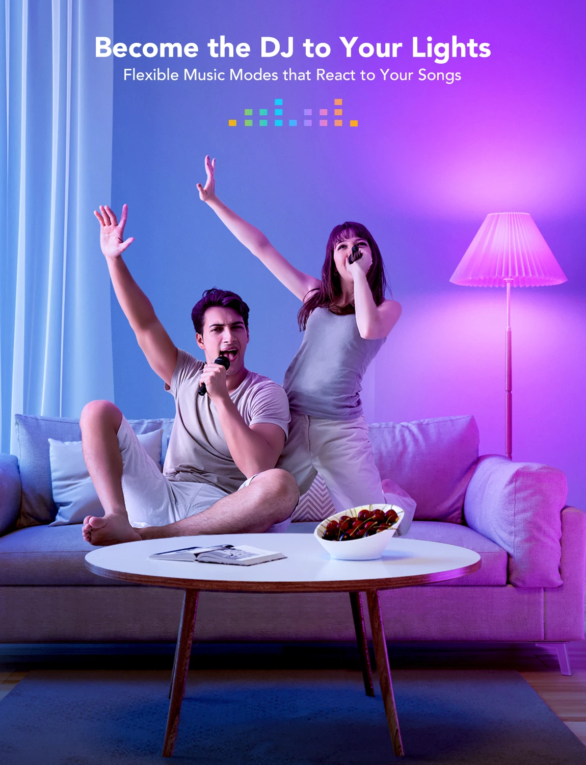 Llambë smart LED Govee RGBWW E27 1200lm 12W