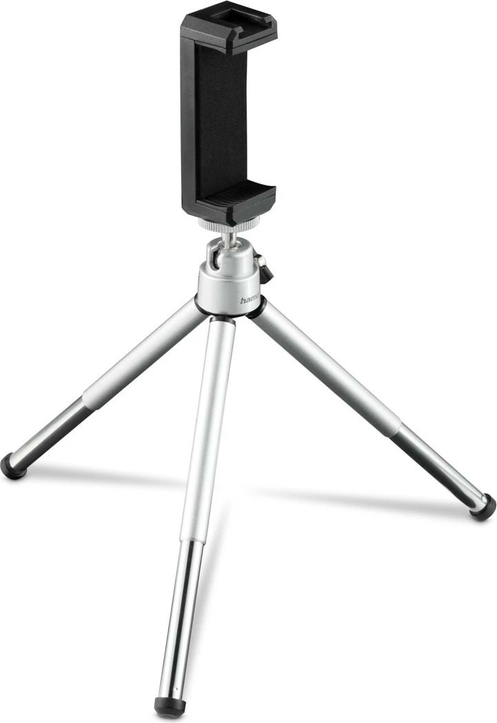 Tripod mini 2-në-1 Hama Fancy 4666 për smartphone dhe kamera, argjend