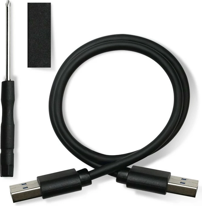 Kasë Qoltec 2.5" për HDD/SSD, USB 3.0, e kuqe