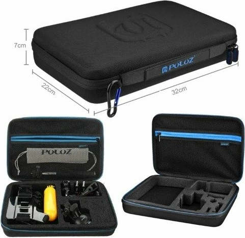 Set aksesorësh për kamera sportive Puluz PKT11, 20 pjesë, universal