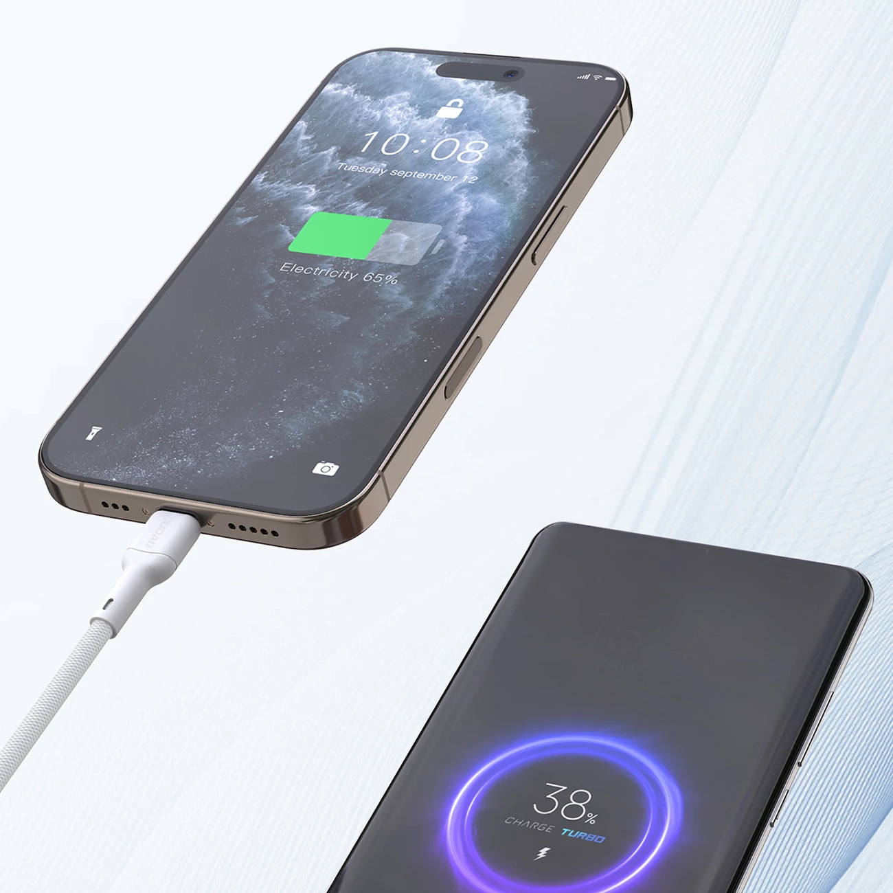 Kabllo USB-C në USB-C Dudao L9C Max, 2m, 240W, Bardhë