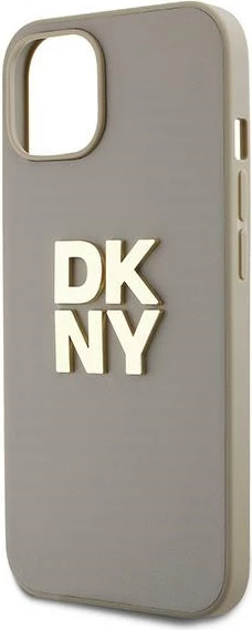 Mbështjellës DKNY Wrist Strap Stock Logo për iPhone 15/14/13, bezhë
