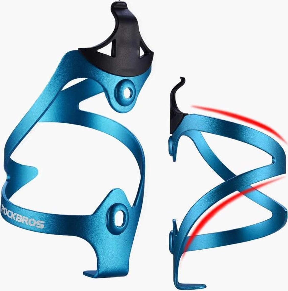 Mbajtëse shishe biçiklete Rockbros 2017-11ABL, alumini, kaltër