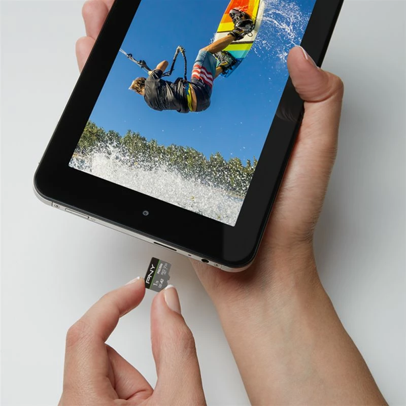 Kartë memorie PNY PRO Elite microSDXC 1 TB, Class 10 UHS-I/U3 A2 V30, me adapter (P-SDU1TBV32100PRO-GE)