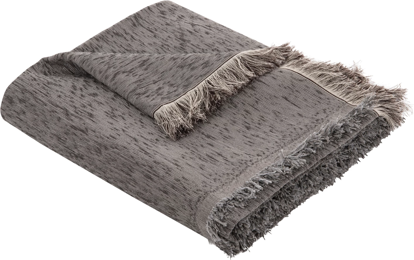 Mbulesë divani me franja DREAMTOPIA FH12161.07 ngjyrë gri 245x170cm