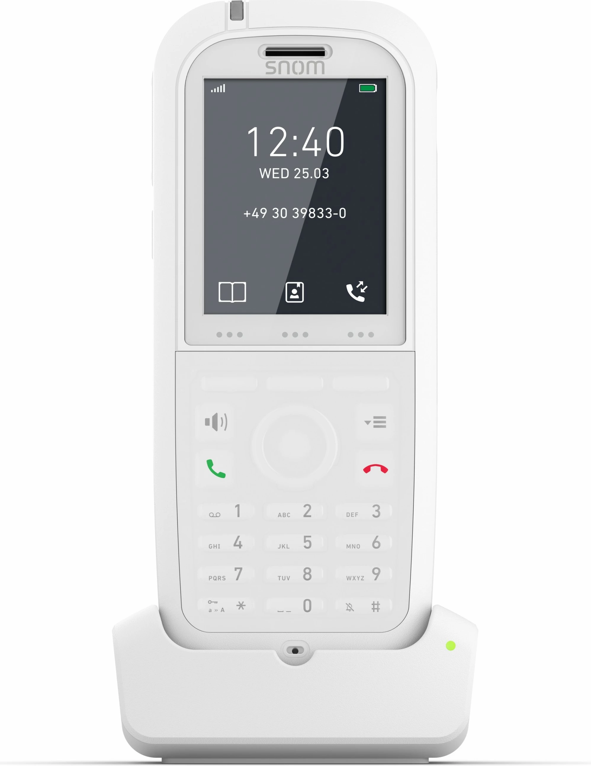 Telefon DECT Snom M90, Bluetooth, 17 orë bisedë, i bardhë
