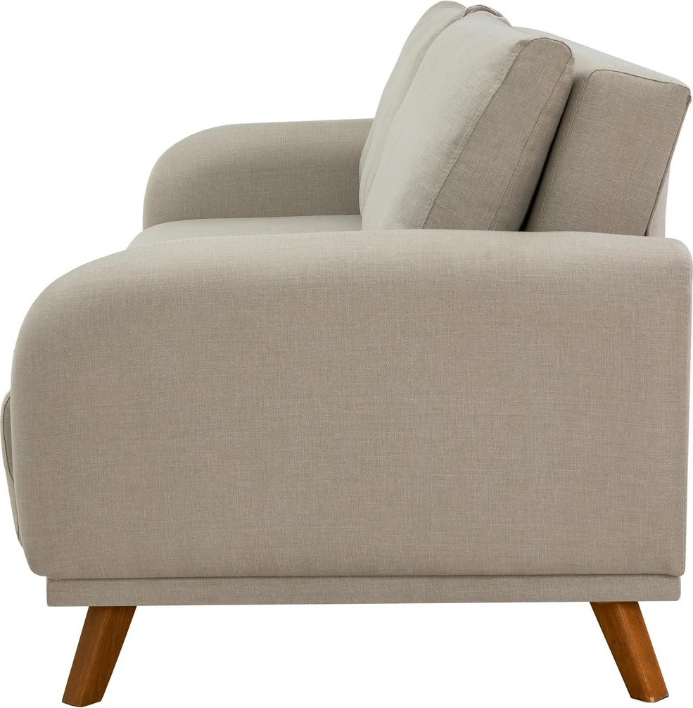 Set divan-krevat Hera, karrige krahu, ngjyrë krem