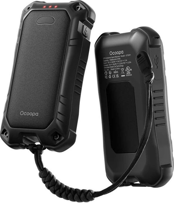 Ngrohës dore Ocoopa UT3201 me powerbank 10,000 mAh, USB-C, i zi