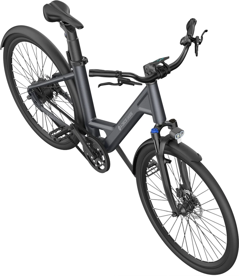 Biçikletë elektrike city ADO Air 28 28" 250W 36V 9.6Ah, deri 100 km, gri