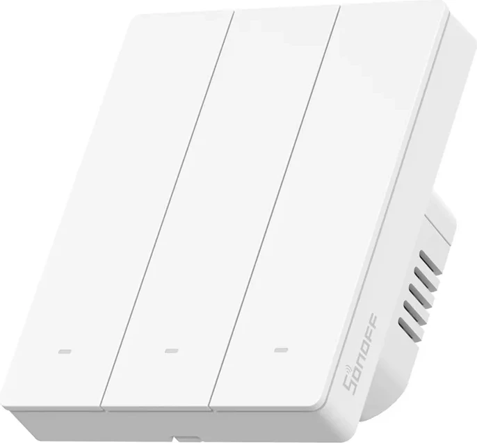 Kasë smart Sonoff M5-3C-80W, 3 kanale, WiFi Matter, e bardhë