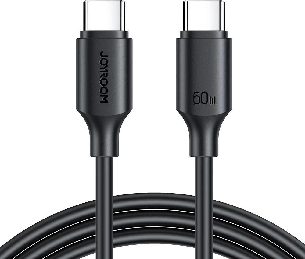 Kabllo USB-C në USB-C Joyroom Long-Lasting Series A9 S-CC060A9 60W 3A 1m, e zezë