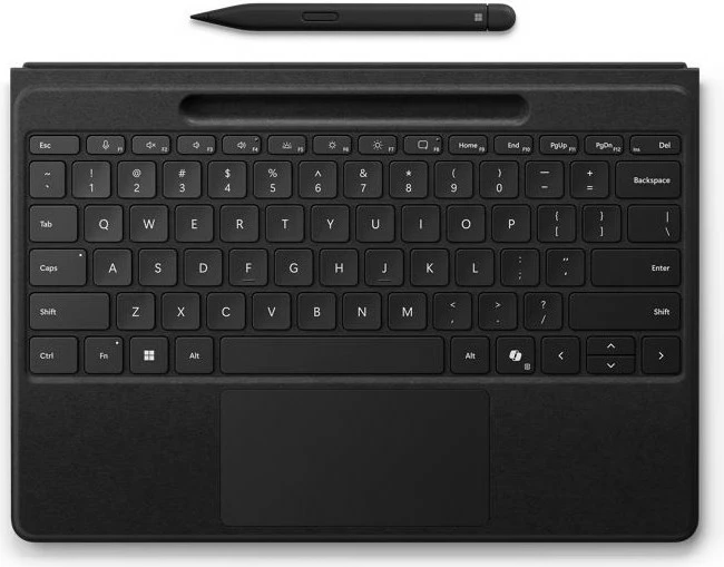 Tastierë fleksibile Microsoft Surface Pro Bluetooth + Slim Pen 2, e zezë