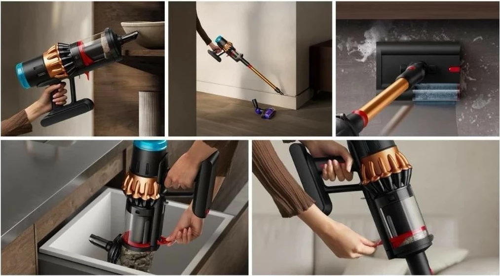 Fshesë me bateri Dyson V16 Piston Animal, 1.3L, 70 min, e zezë