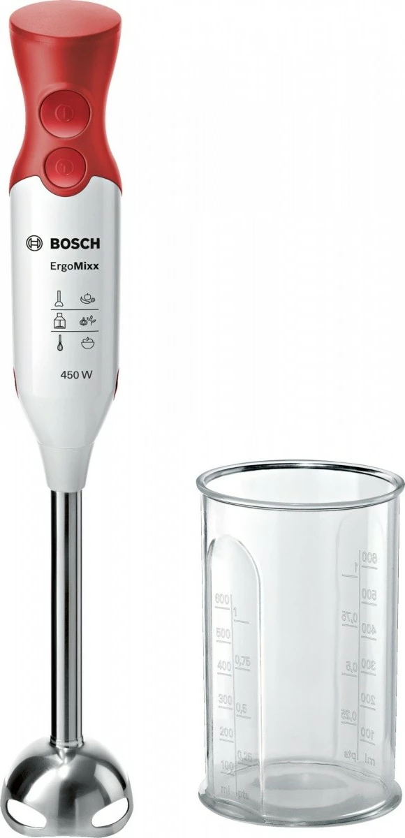 Blender dore Bosch MSM64110, 450 W, 0.6L, Kuq/Bardhë