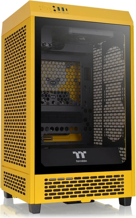 Kasë Thermaltake The Tower 200 TG mini tower, verdhë