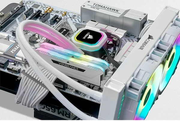 RAM Memorje Corsair Vengeance RGB 16GB (2x8GB) DDR4 3600MHz e bardhë