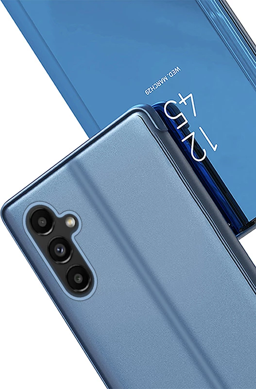 Mbështjellës Hurtel Clear View Case për Samsung Galaxy A14, i zi