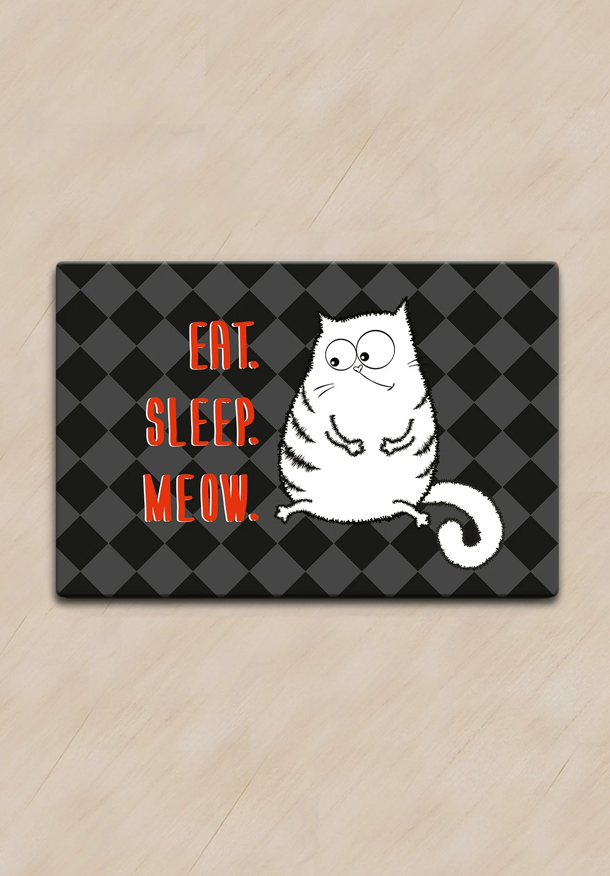 Tapet për rërë mace, Conceptum Hypnose, Eat Sleep Meow, shumëngjyrësh, 40x60cm