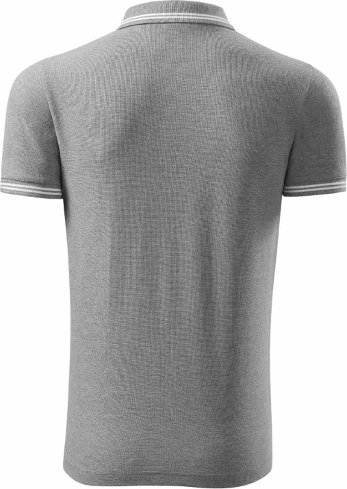 Polo maicë Malfini për meshkuj, ngjyrë e hirtë e errët