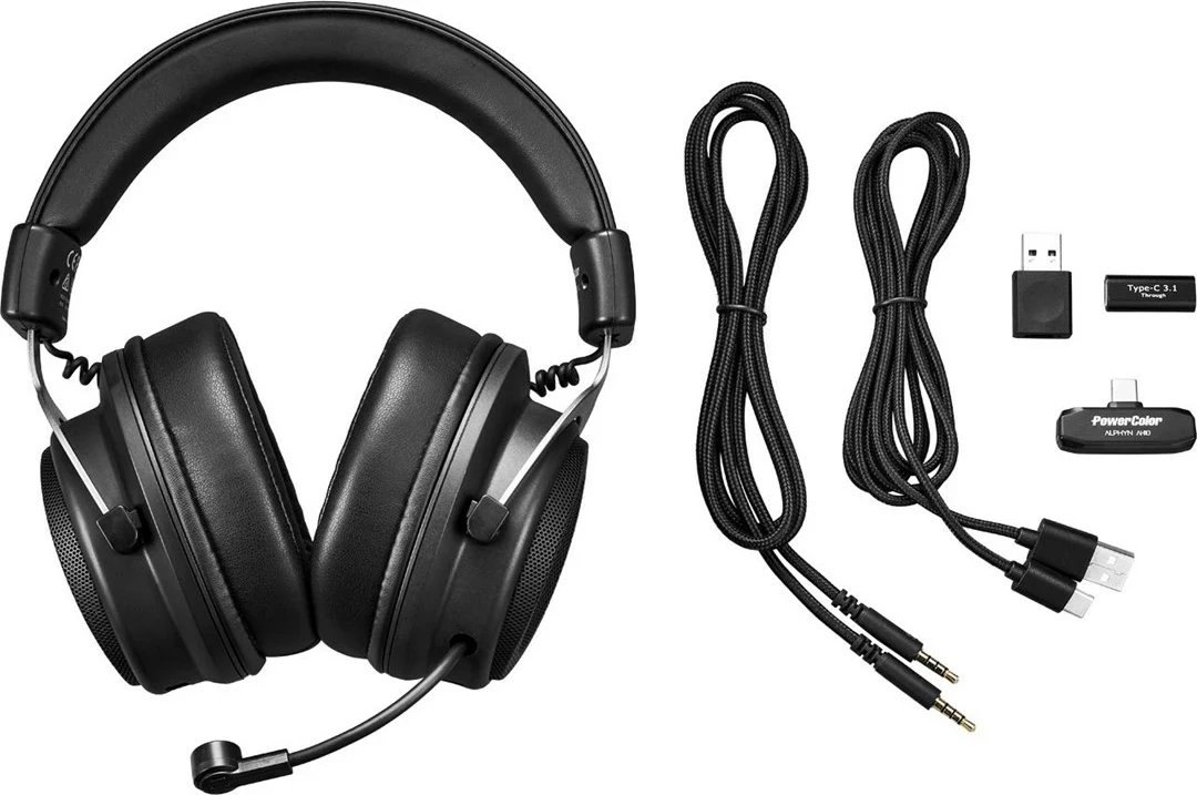 Kufje PowerColor ALPHYN AH10 Wireless Gaming, të zeza