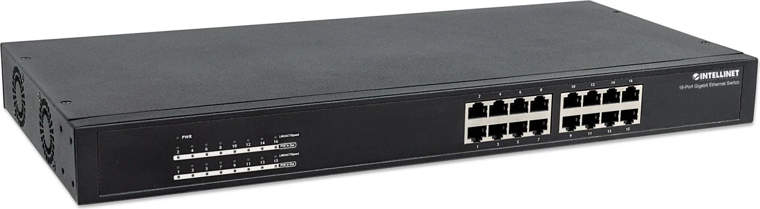 Switch Intellinet 560993, 16p Gigabit PoE