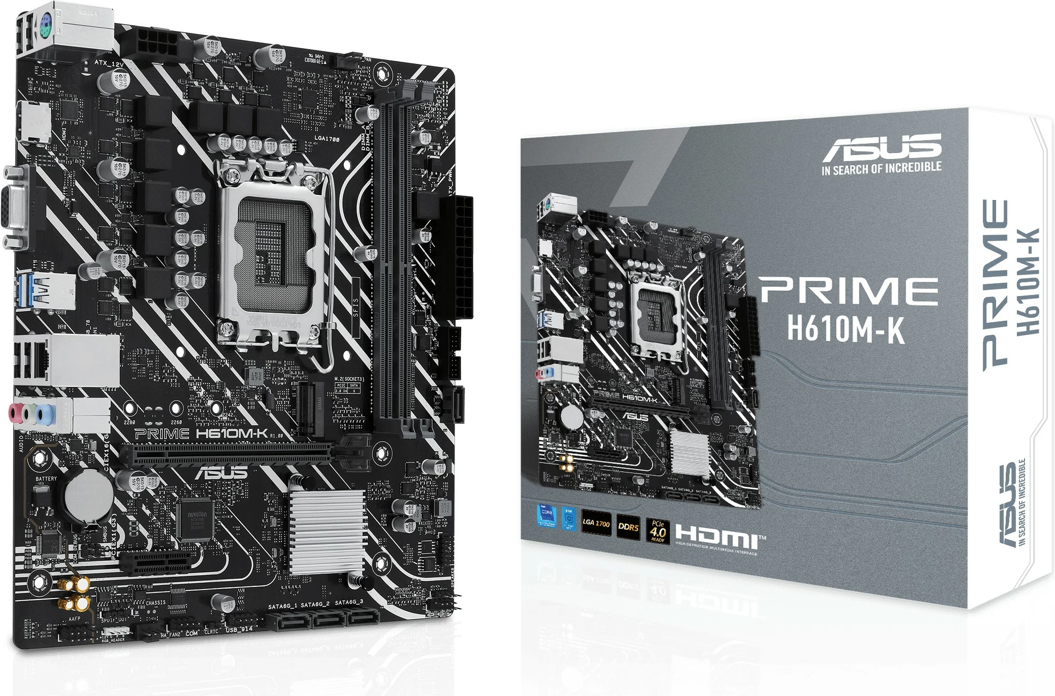 Pllakë amë ASUS Prime H610M-K, Intel, DDR5, micro ATX