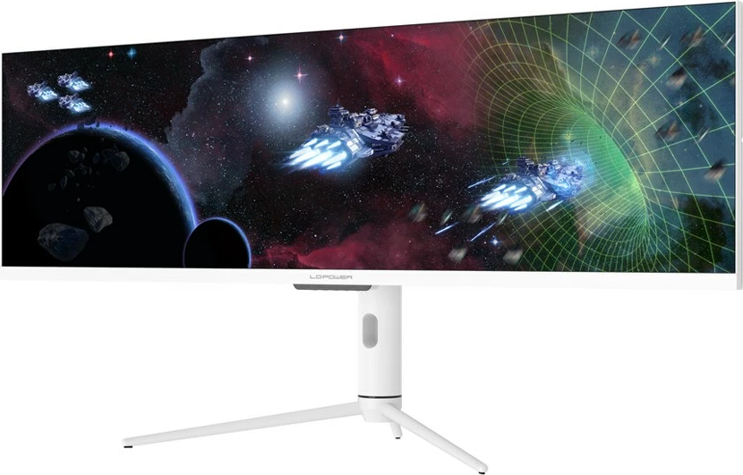 Monitor LC-Power LC-M44-DFHD-120, 43.8 inç, Double Full HD, 120 Hz, i bardhë
