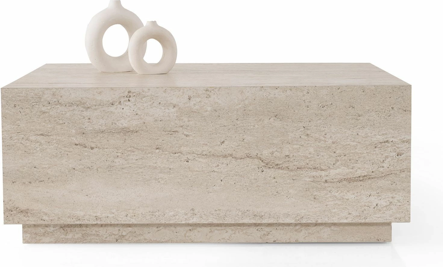 Tavolinë kafeje Skye Decor, Lizbon, ngjyrë travertin, 90x35.5x90cm