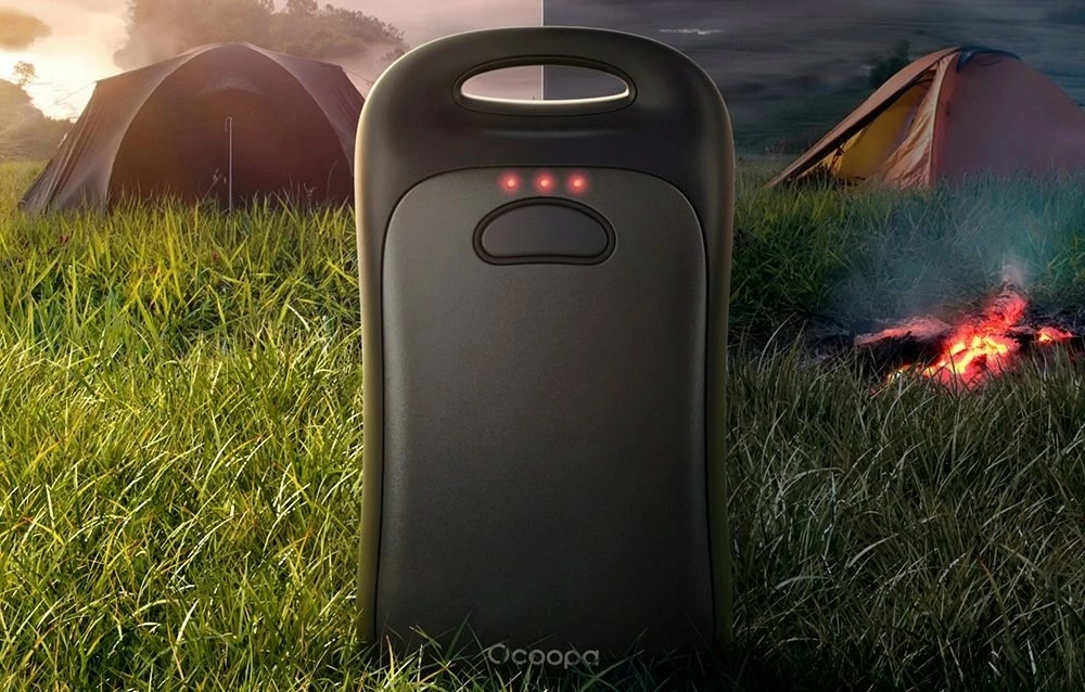 Ngrohës elektrik për duar Ocoopa UT3061, 6000 mAh, Alumini, i zi