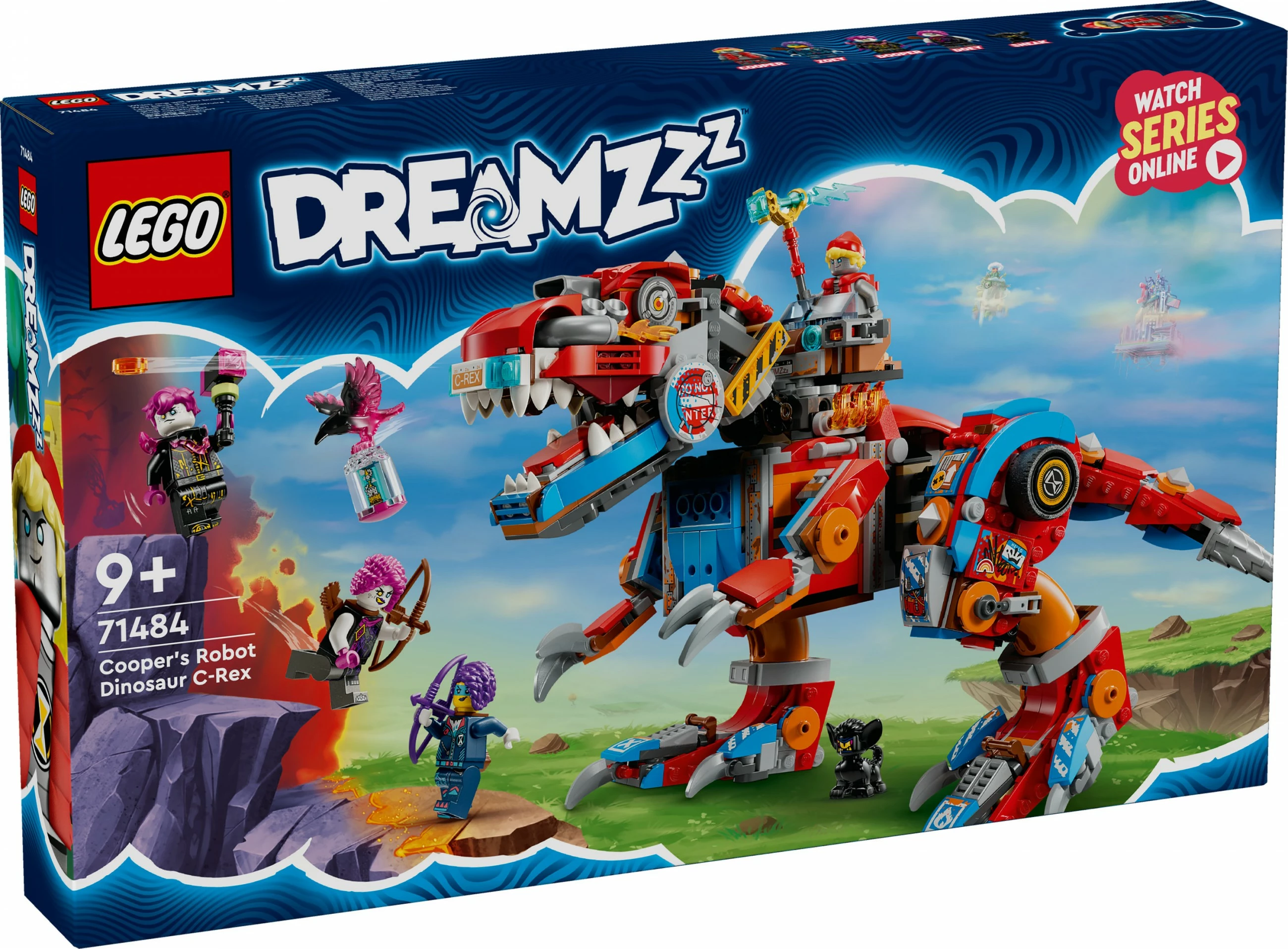 Set ndërtimi LEGO DREAMZzz 71484 Cooper's Dino-Mech C-Rex, shumëngjyrësh