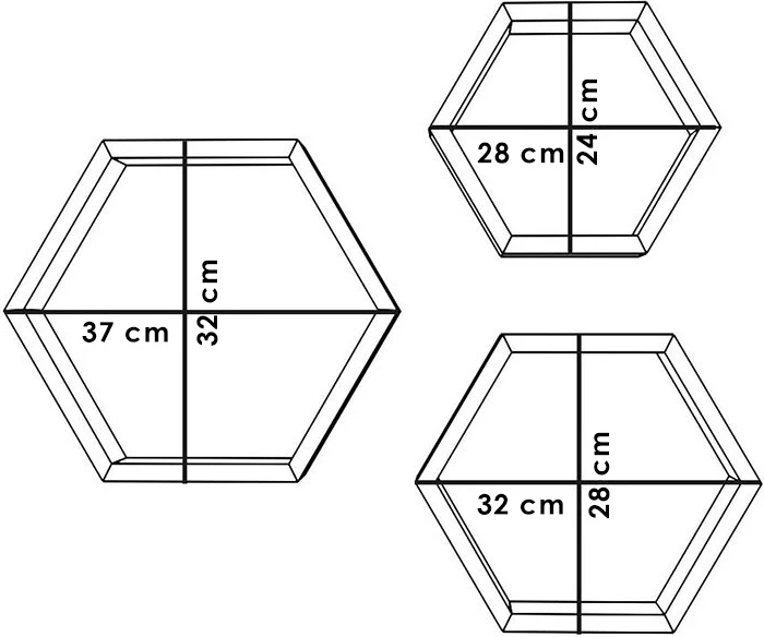 Raft muri Valis arre 37x9x32cm