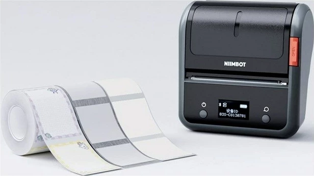 Printer etiketash NiiMbot B3S_P, portativ, 2000 mAh, Gri