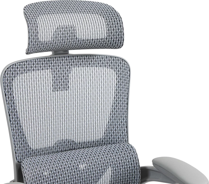 Karrige pune menaxheri Zenyk, rrjetë speciale, e zezë dhe e bardhë, 63x70x126cm