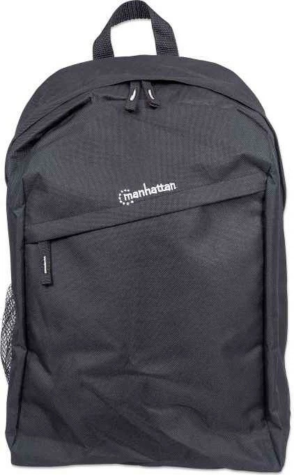 Çantë shpine Manhattan Knappack 15.6", e zezë, lehtë, xhep për laptop