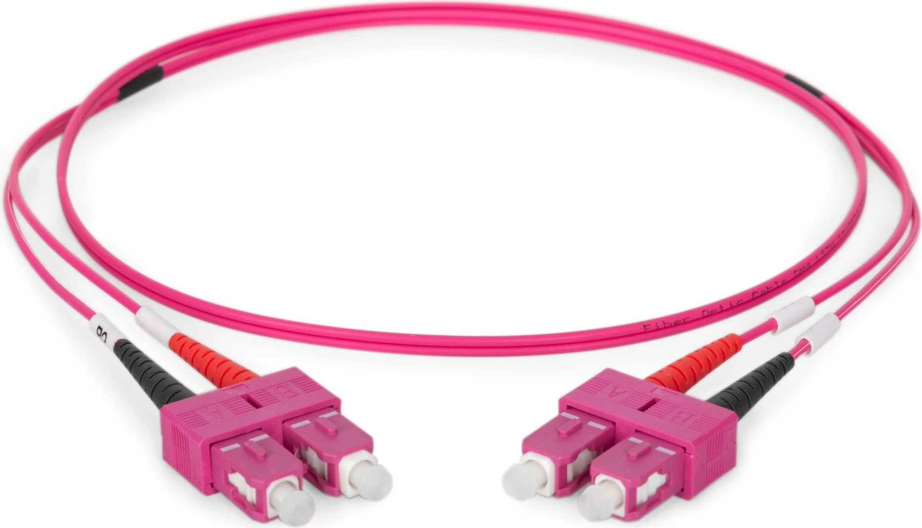 Kabllo optike Digitus OM4 SC/SC 1m vjollcë