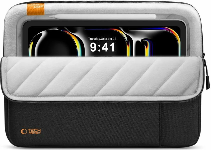 Mbështjellës Tech-Protect Defender për laptop/tablet 11-13", i zi