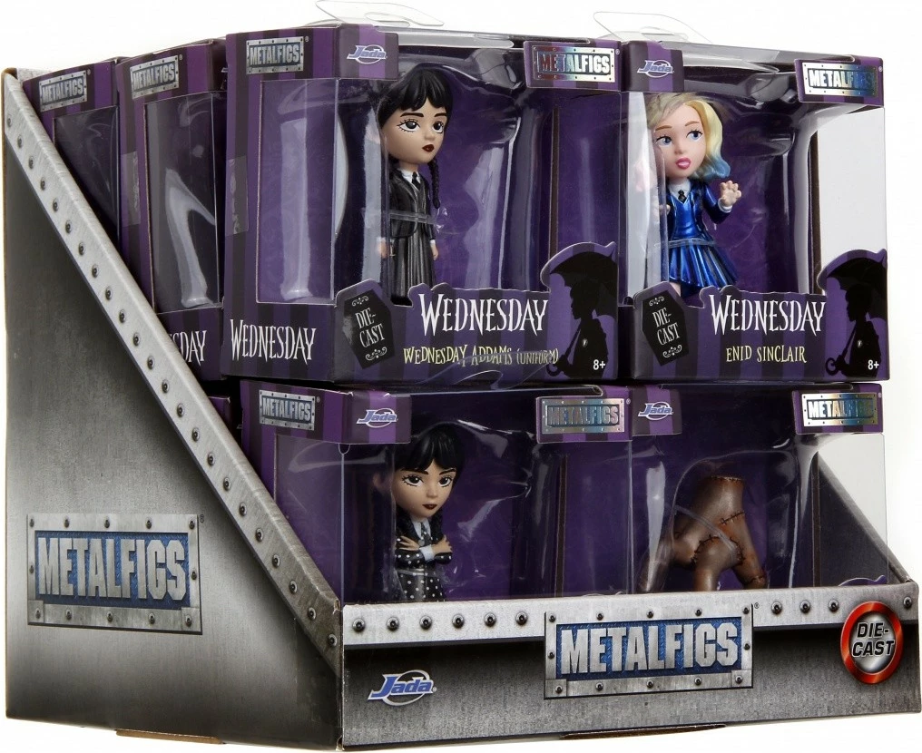 Figurë metalike JADA TOYS Wednesday, 6.5 cm, 4 lloje të ndryshme