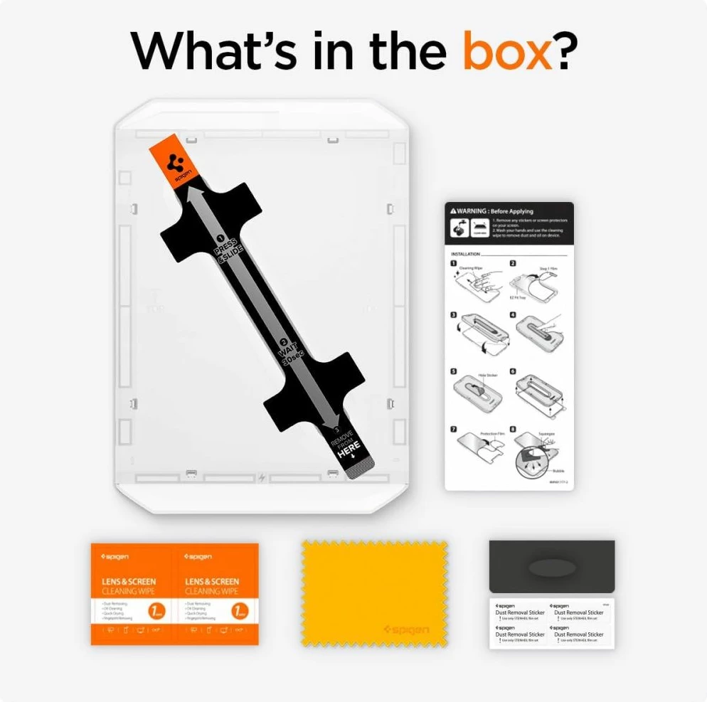 Xham mbrojtës Spigen Glas.tR EZ Fit për iPad Pro 13'' 2024, Transparent