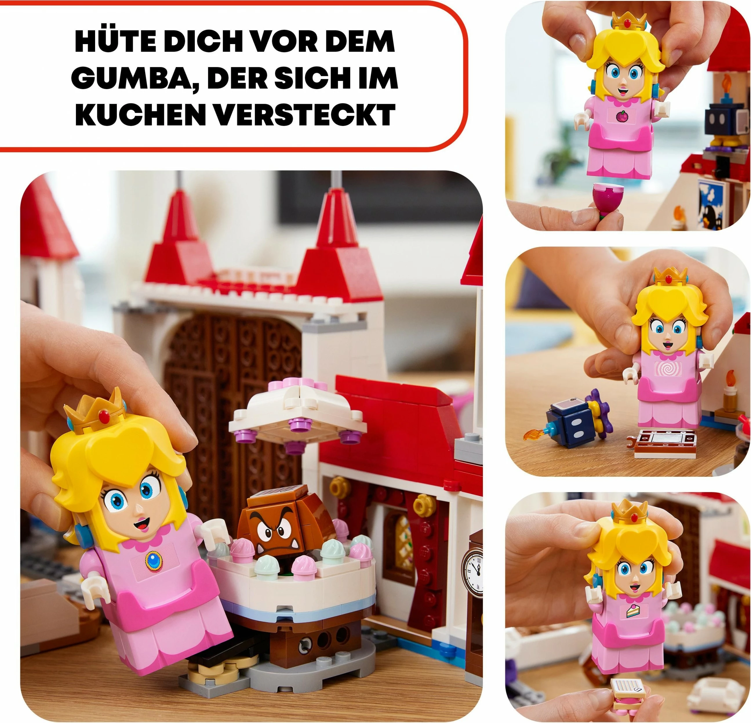 Set ndërtimi LEGO Super Mario Peach’s Castle, 1216 pjesë, shumëngjyrësh