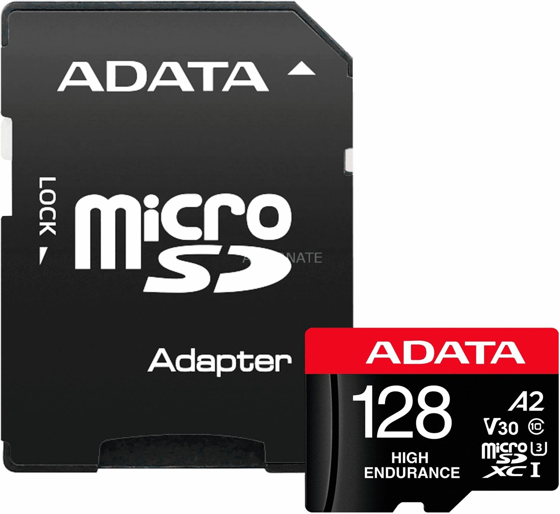 Kartelë memorie microSDXC ADATA High Endurance 128 GB Class 10 UHS-I/U3 A2 V30, me adapter