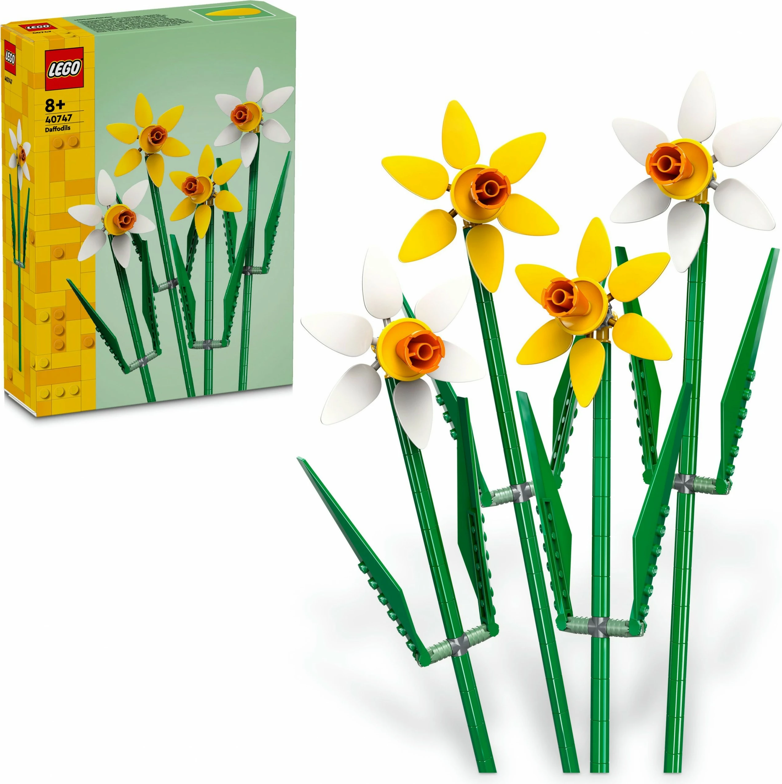 Set ndërtimi LEGO Daffodils, 216 copë, shumëngjyrësh