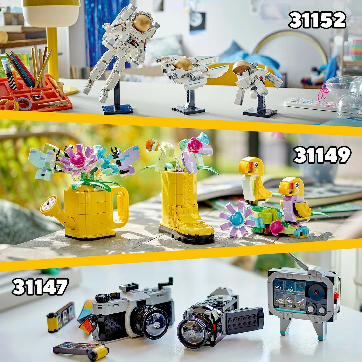 Set ndërtimi LEGO Retro Kamera, 8 vjeç+, 261 pjesë, shumëngjyrëshe