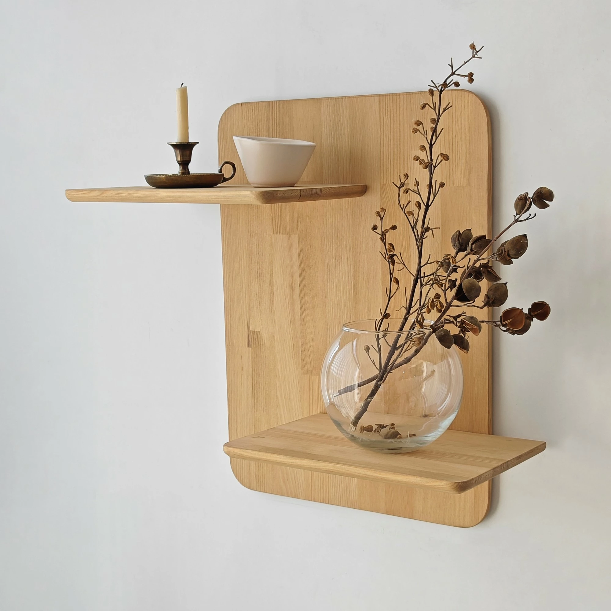 Raft muri Skye Decor, ngjyrë lisi, Matilda