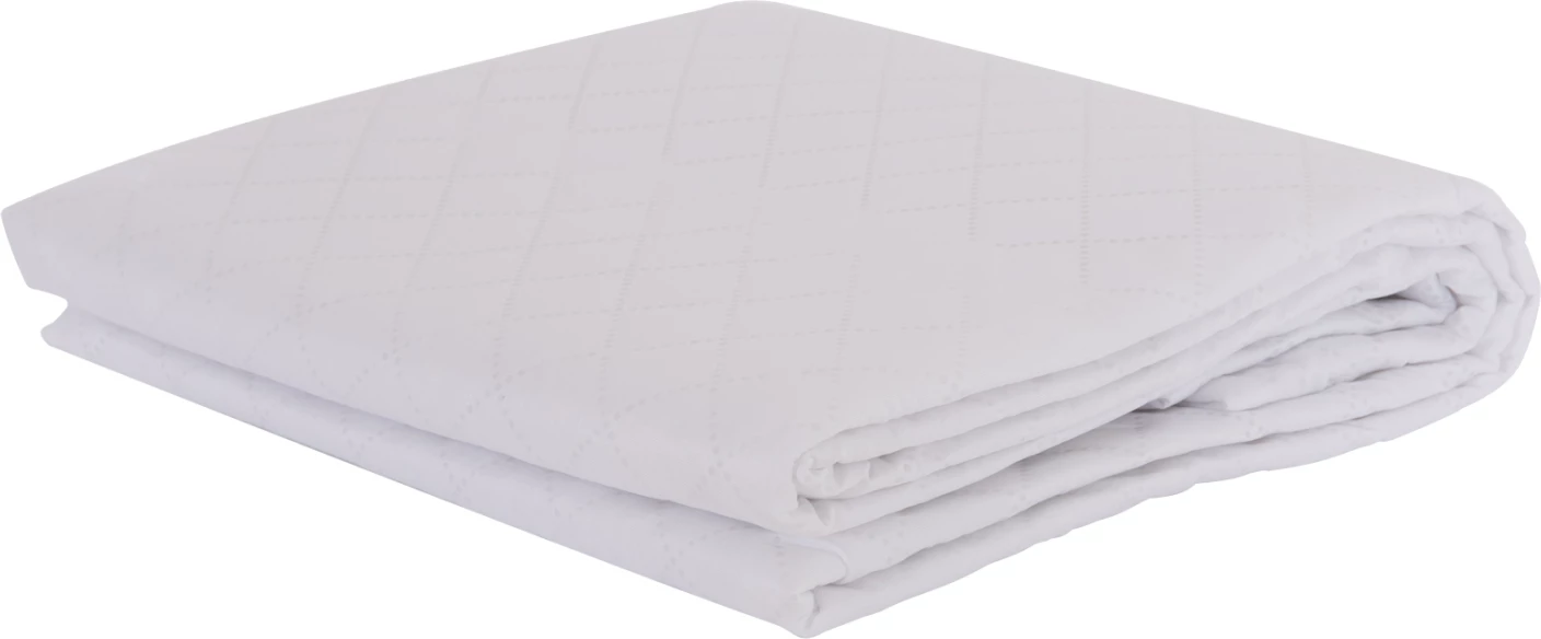 Mbulesë dysheku e papërshkueshme nga uji, mikrofibër & PU, 4 shirita gome, 90x200cm