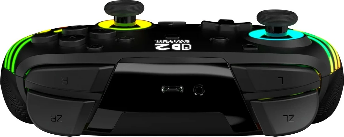 Kontrollor wireless Turtle Beach Afterglow Wave për Nintendo Switch 2, RGB, bateri e rikarikueshme 20 orë, i zi