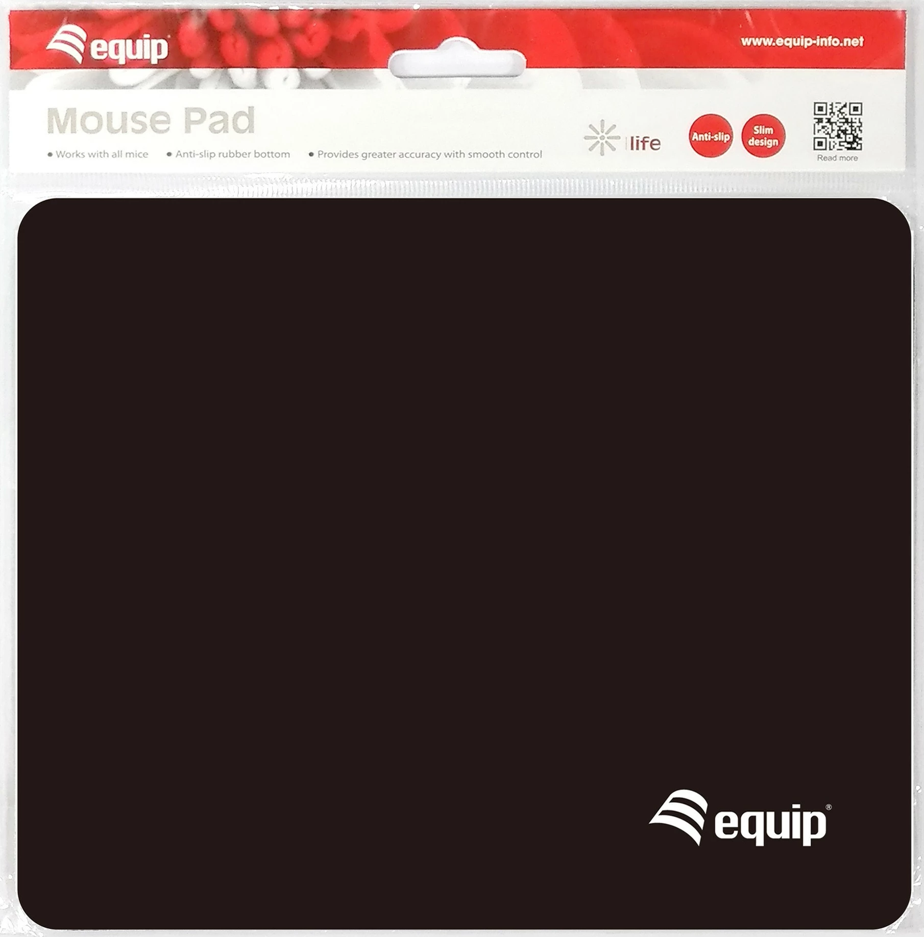 Mauspad Equip, najlon, 180x220mm, i zi