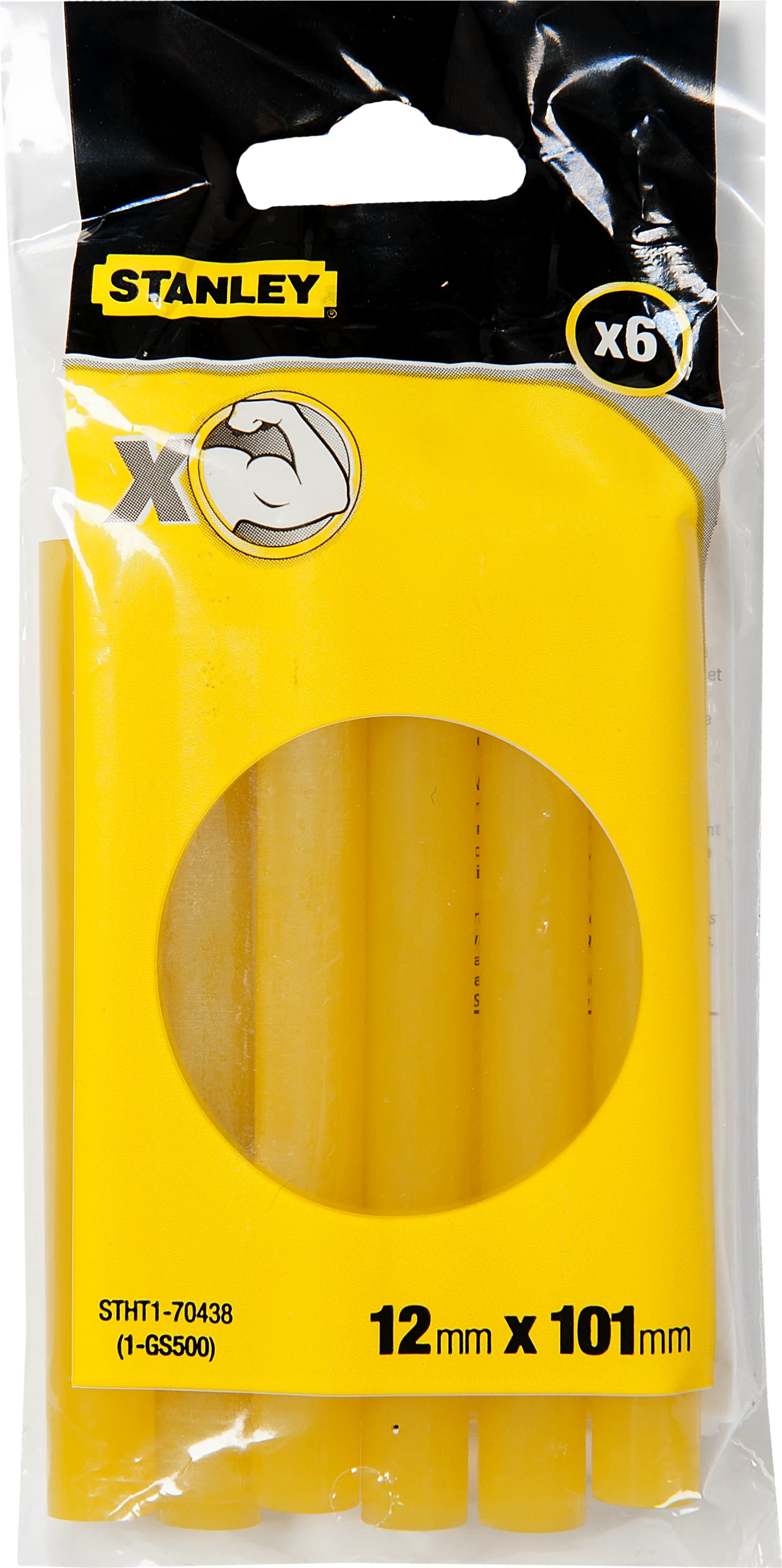 Shkopinj ngjitës për pistoletë ngjitëse Stanley STHT1-70438 12 mm x 101 mm, set 6 copë