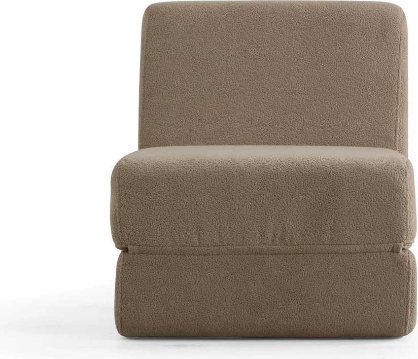 Krevat-karrige një vendës, ngjyrë krem e errët, Atelier del Sofa, Origami Convertable