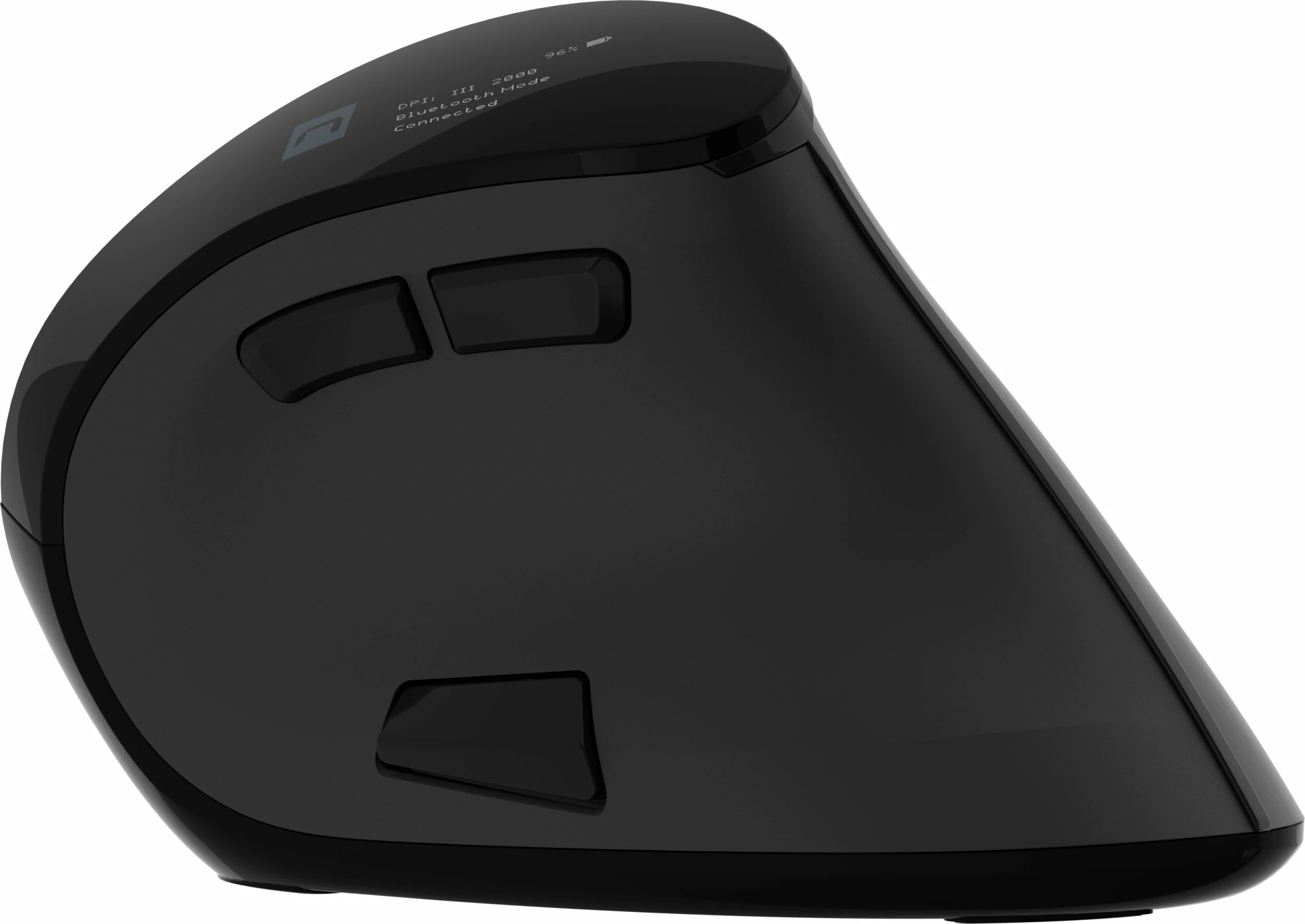 Maus vertikal Natec Euphonie Pro NMY-2291, pa kabllo, Bluetooth 5.0/2.4GHz, 4000 DPI, i heshtur, i programueshëm, i zi